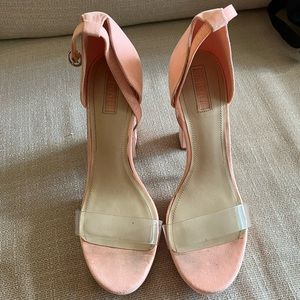 Peach heels